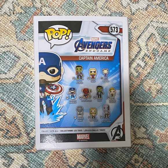 Avengers Endgame Funko Pop Captain America Figure 573 - Picture 5 of 6